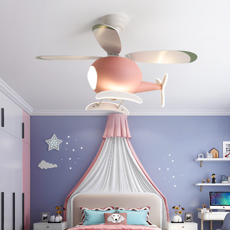Lighting Decorative - Modern Creative Cartoon Plane Fan Light