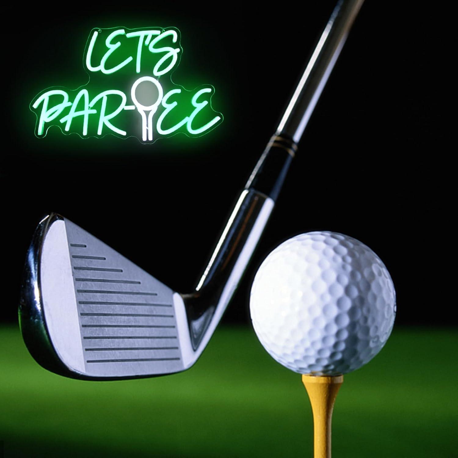Let's Par Tee Neon Sign Golf B - Led Lighting Wall Decor 评论和价格
