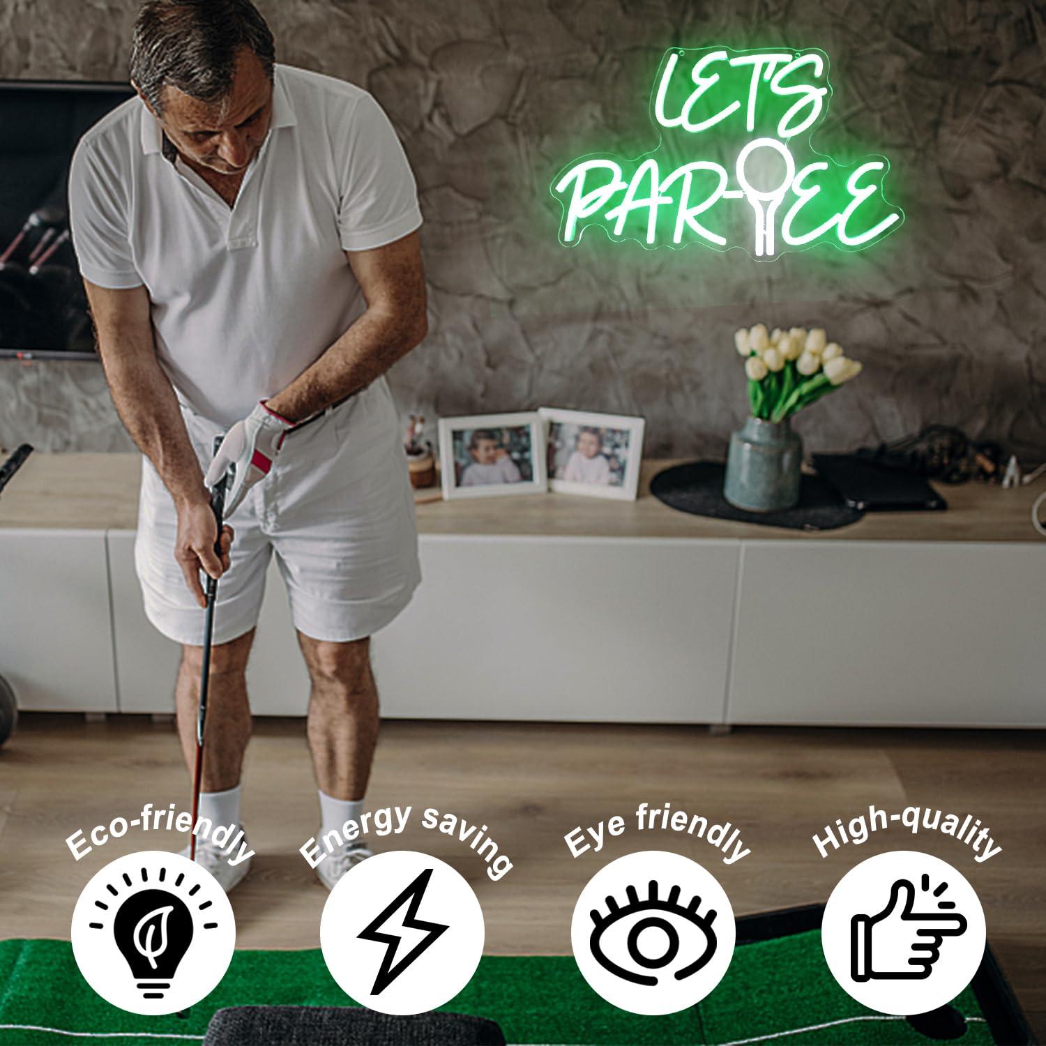 Let's Par Tee Neon Sign Golf B - Led Lighting Wall Decor 评论和价格