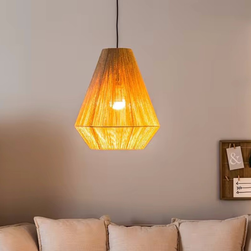 Japanese Creative Hemp Rope Ra - Japanese Lighting Decor 评论和价格