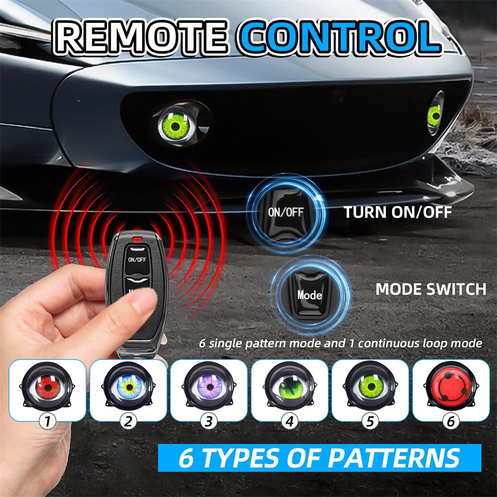  6-Mode Led Dynamic Devil Eye - Lighting Decorative 评论和价格