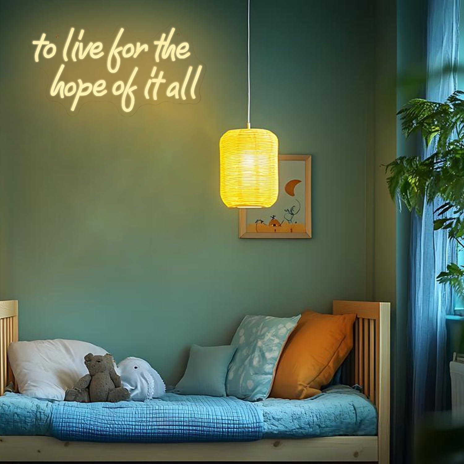 To Live For The Hope Of It All - Led Lighting Wall Decor 评论和价格