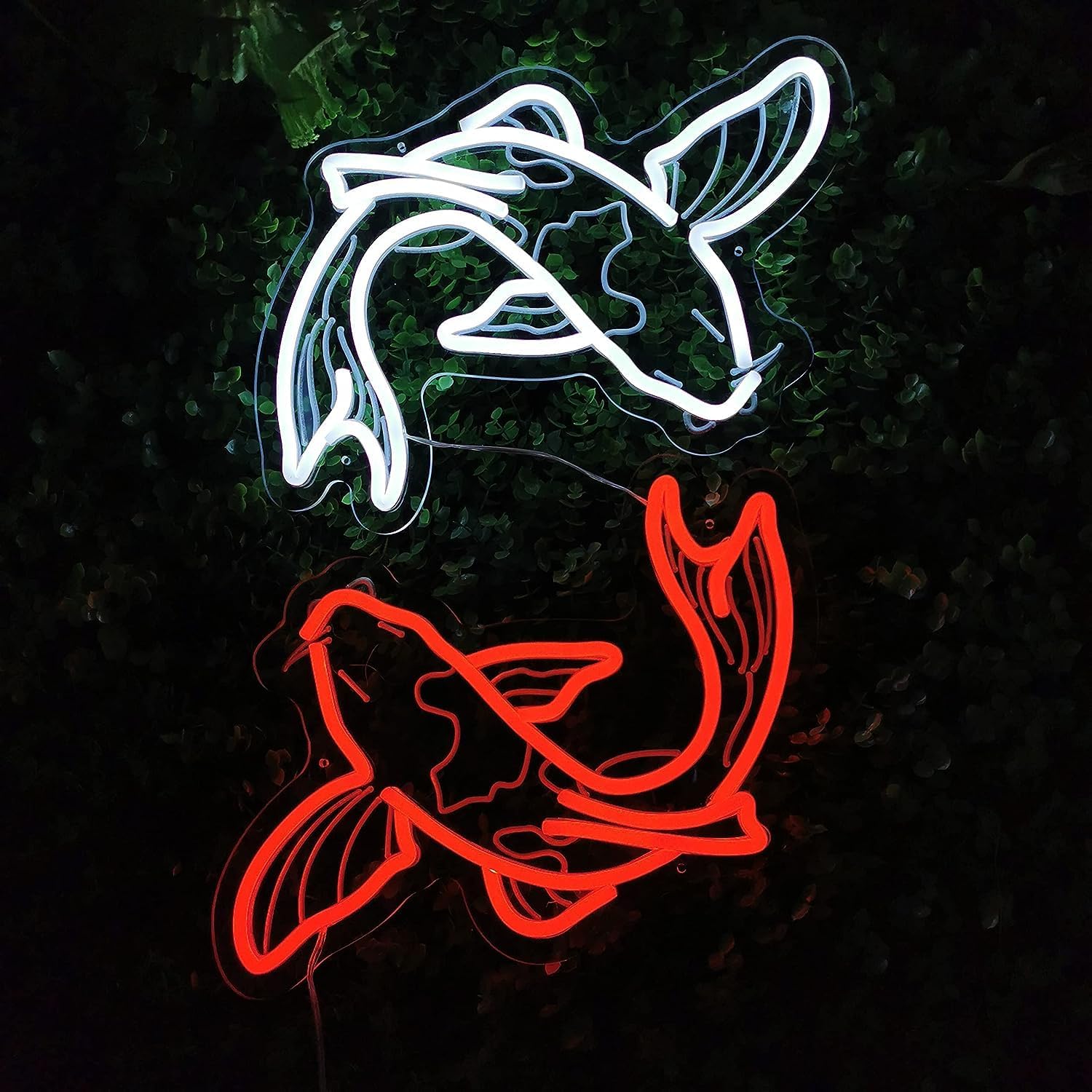 Koi Fish Neon Sign USB LED Neo - Japanese Lighting Decor 评论和价格