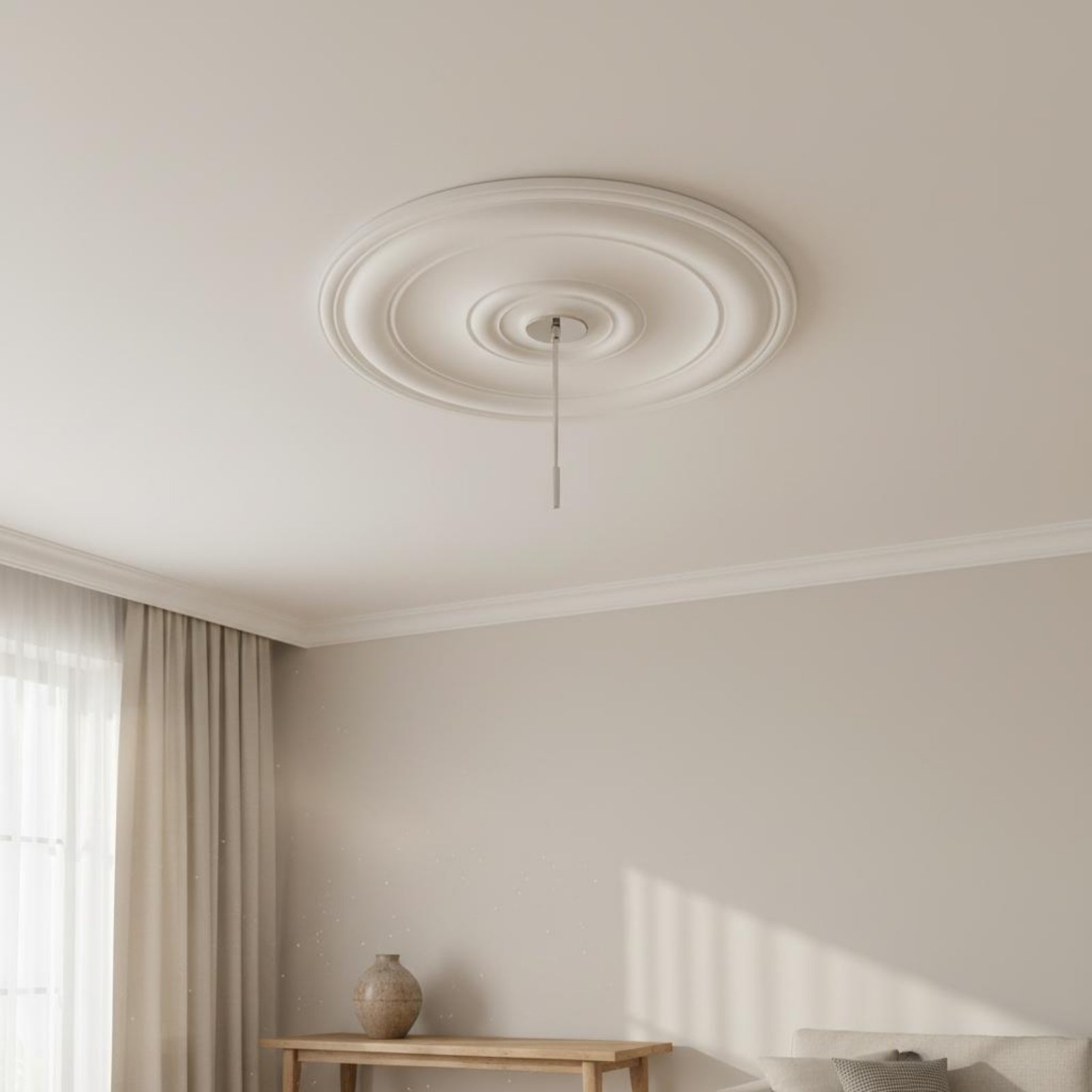 Round Ceiling Medallion Europe - Lighting Decorative 评论和价格