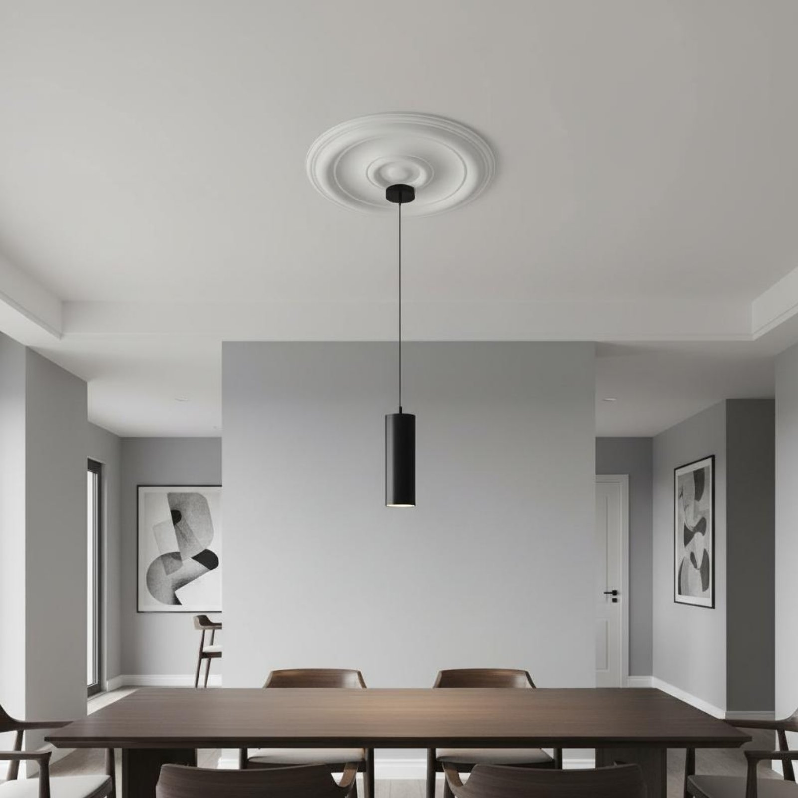 Round Ceiling Medallion Europe - Lighting Decorative 评论和价格