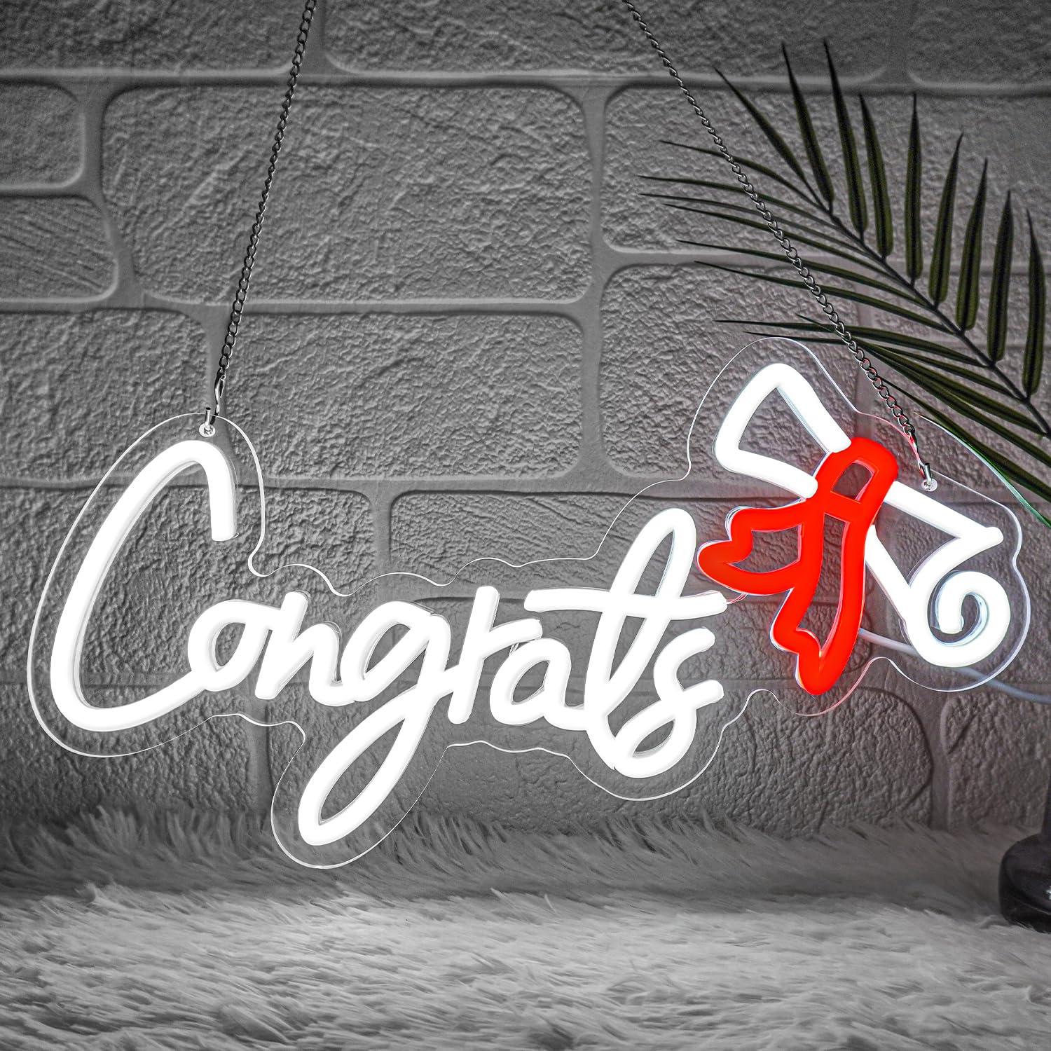 Congrats Graduation Neon Sign  - Led Lighting Wall Decor 评论和价格