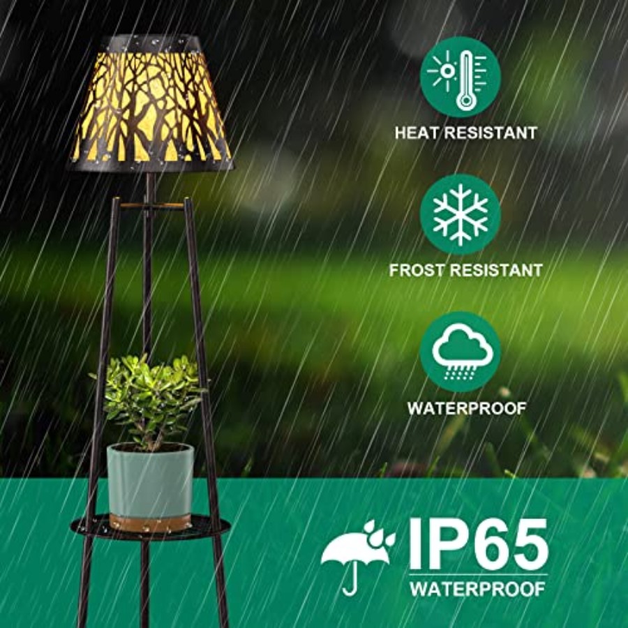 2 Pack Outdoor Solar Floor Lam - Lighting Decor Outdoor 评论和价格