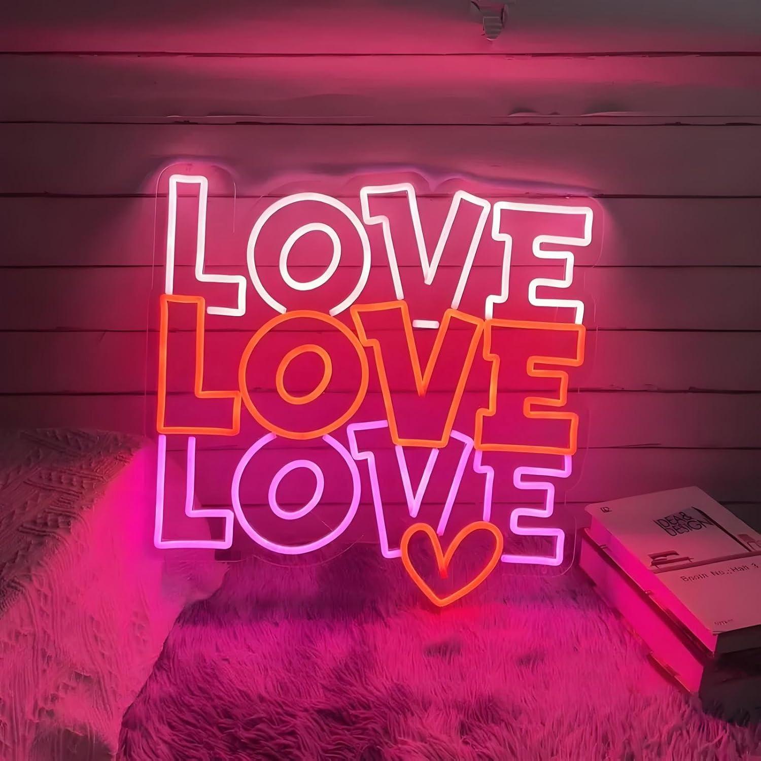 Love Neon Sign USB Dimmable LE - Led Lighting Wall Decor 评论和价格