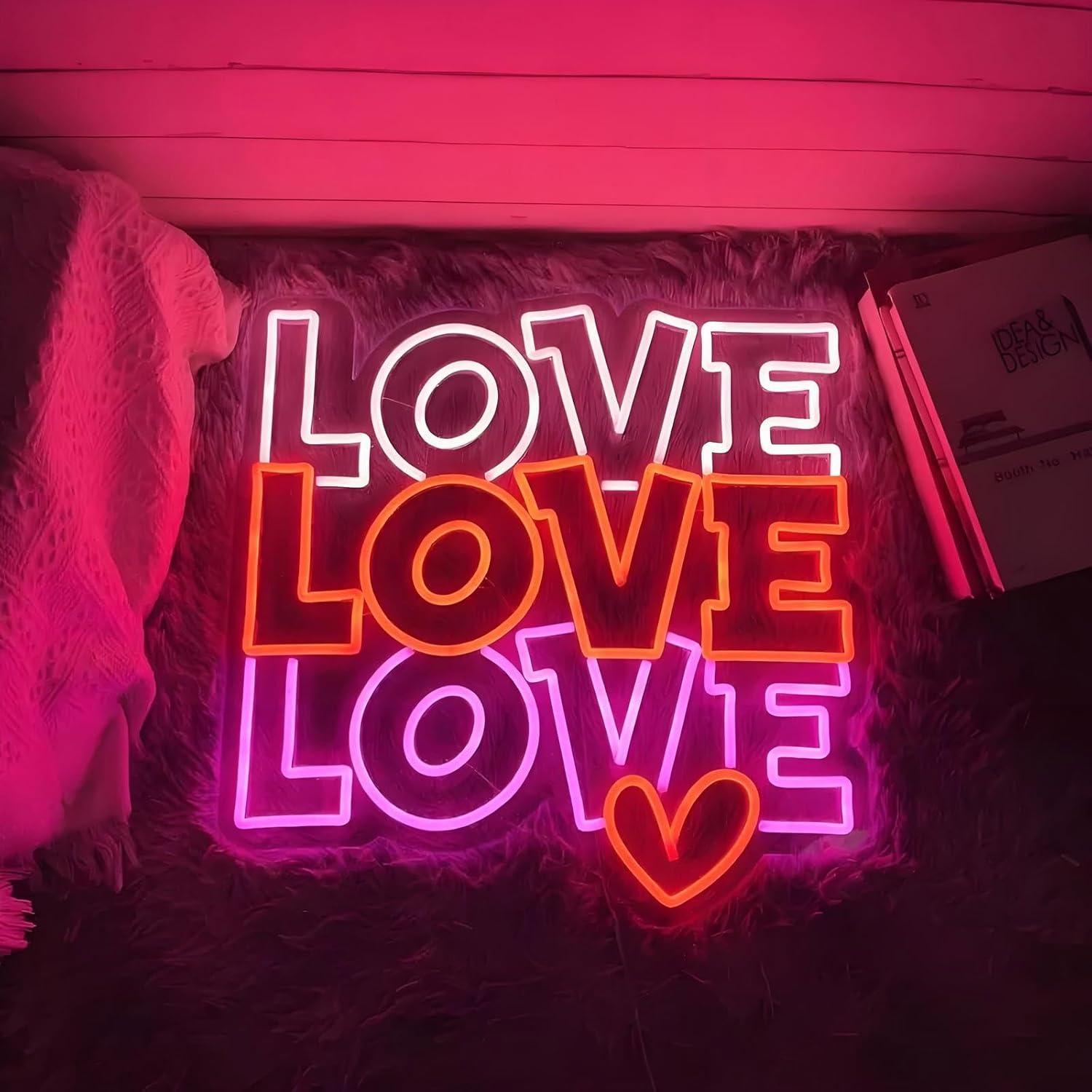 Love Neon Sign USB Dimmable LE - Led Lighting Wall Decor 评论和价格