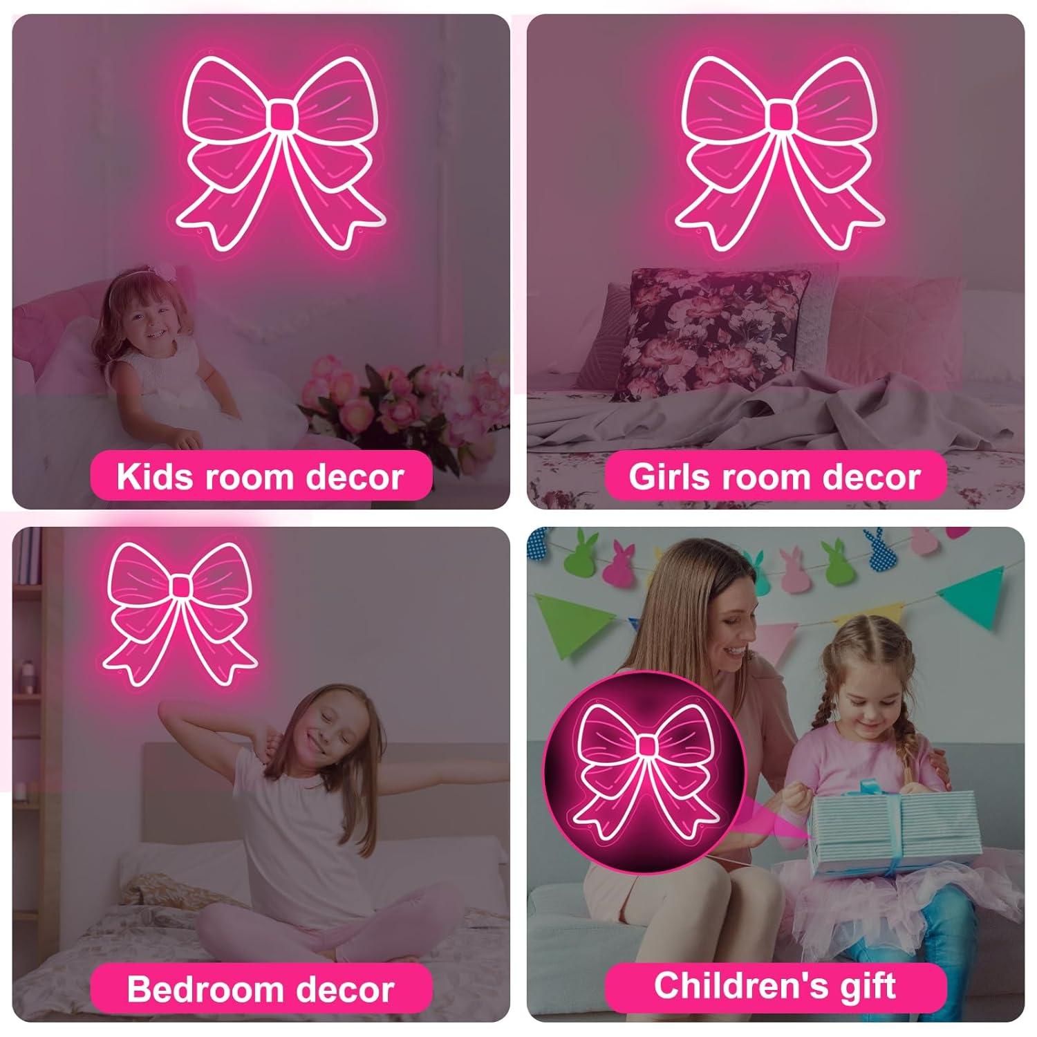 Bow Neon Signs USB Dimmable LE - Led Lighting Wall Decor 评论和价格