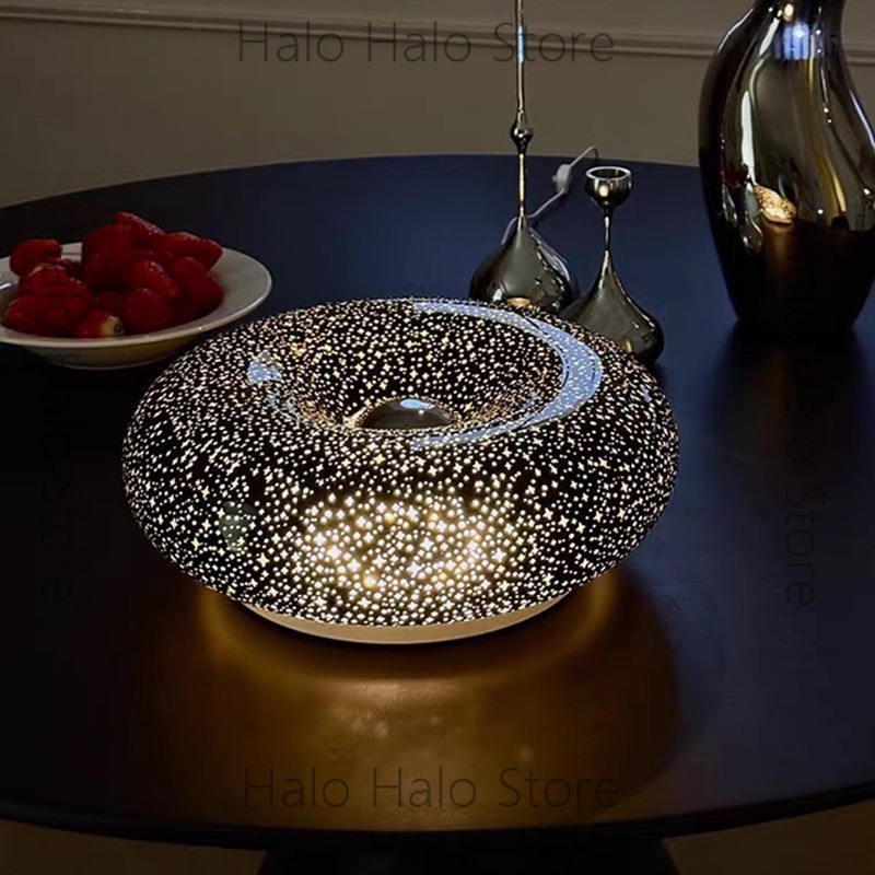 Black starry night light orang - Orange Lighting Decor 评论和价格