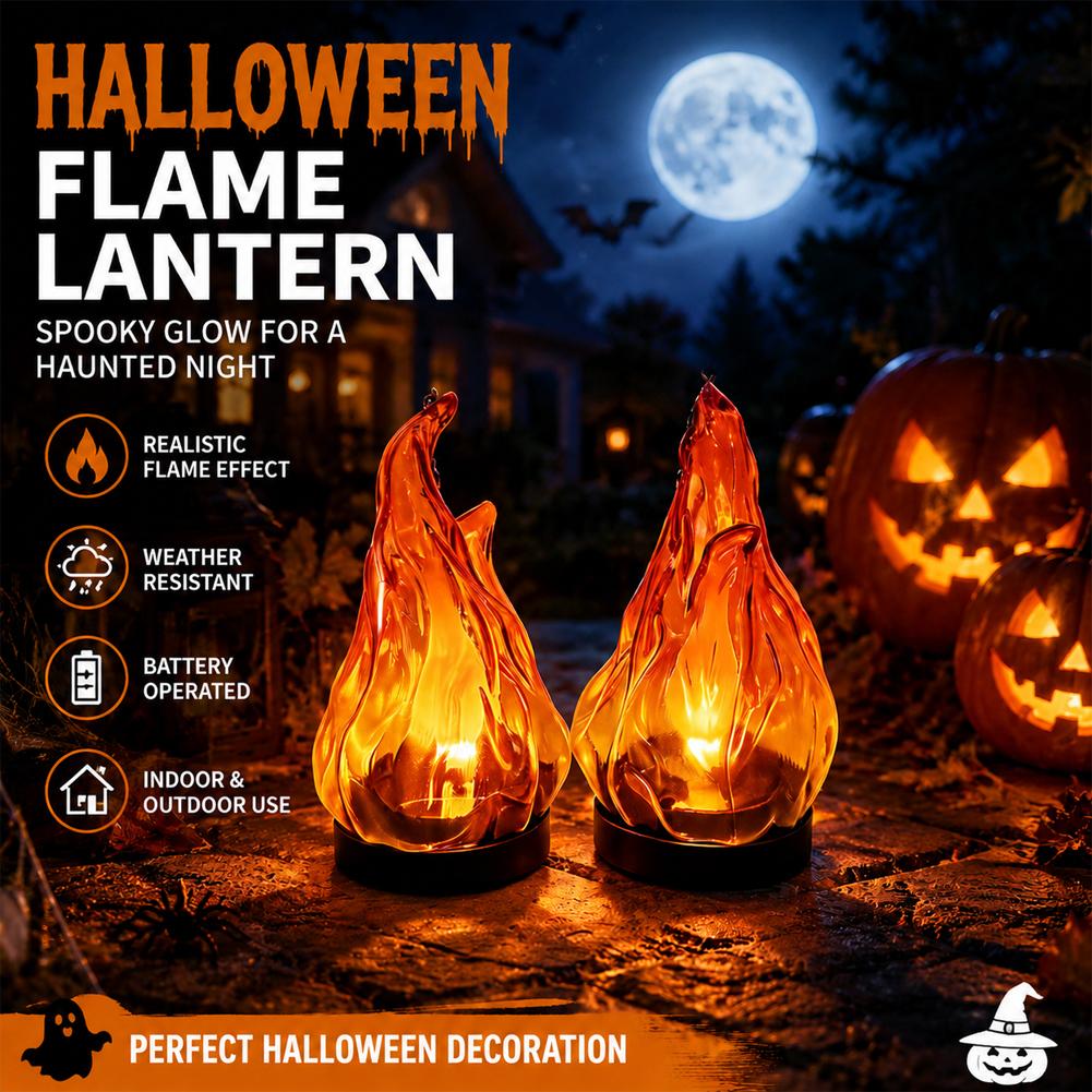 Solar Flame Hanging Lantern Li - Lighting Decor Outdoor 评论和价格