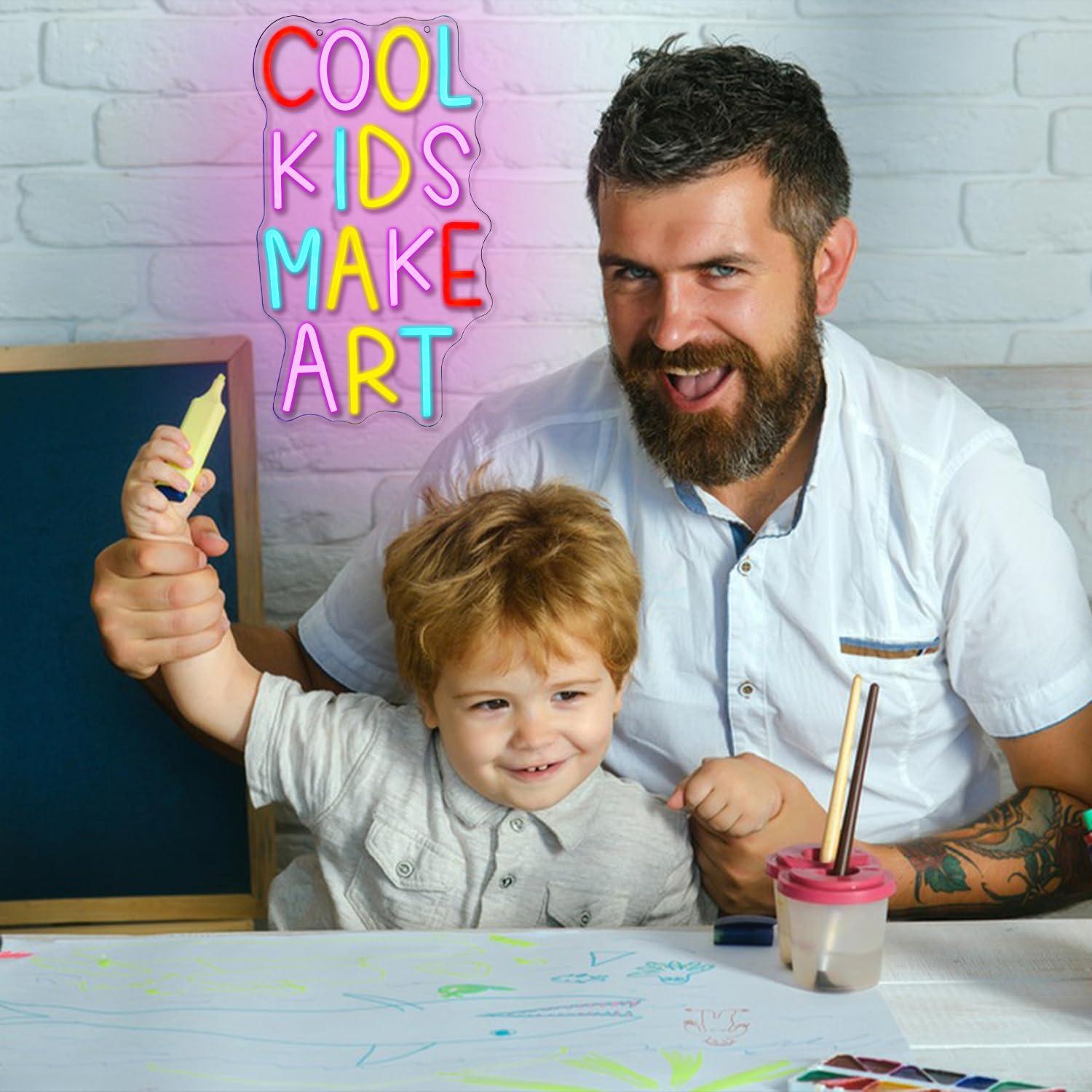 Cool Kids Make Art Neon Sign U - Led Lighting Wall Decor 评论和价格