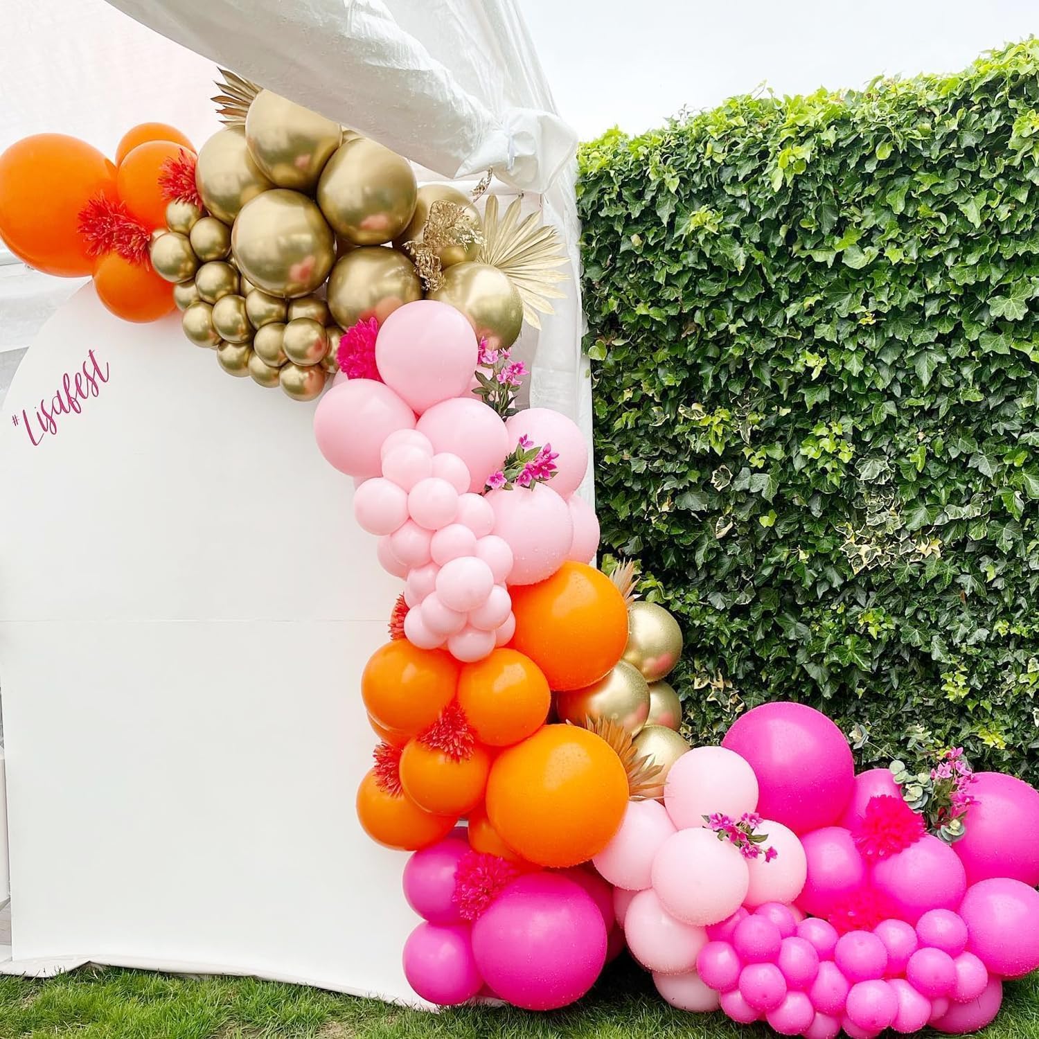 89Pcs  Hot Pink Orange Metalli - Orange Lighting Decor 评论和价格