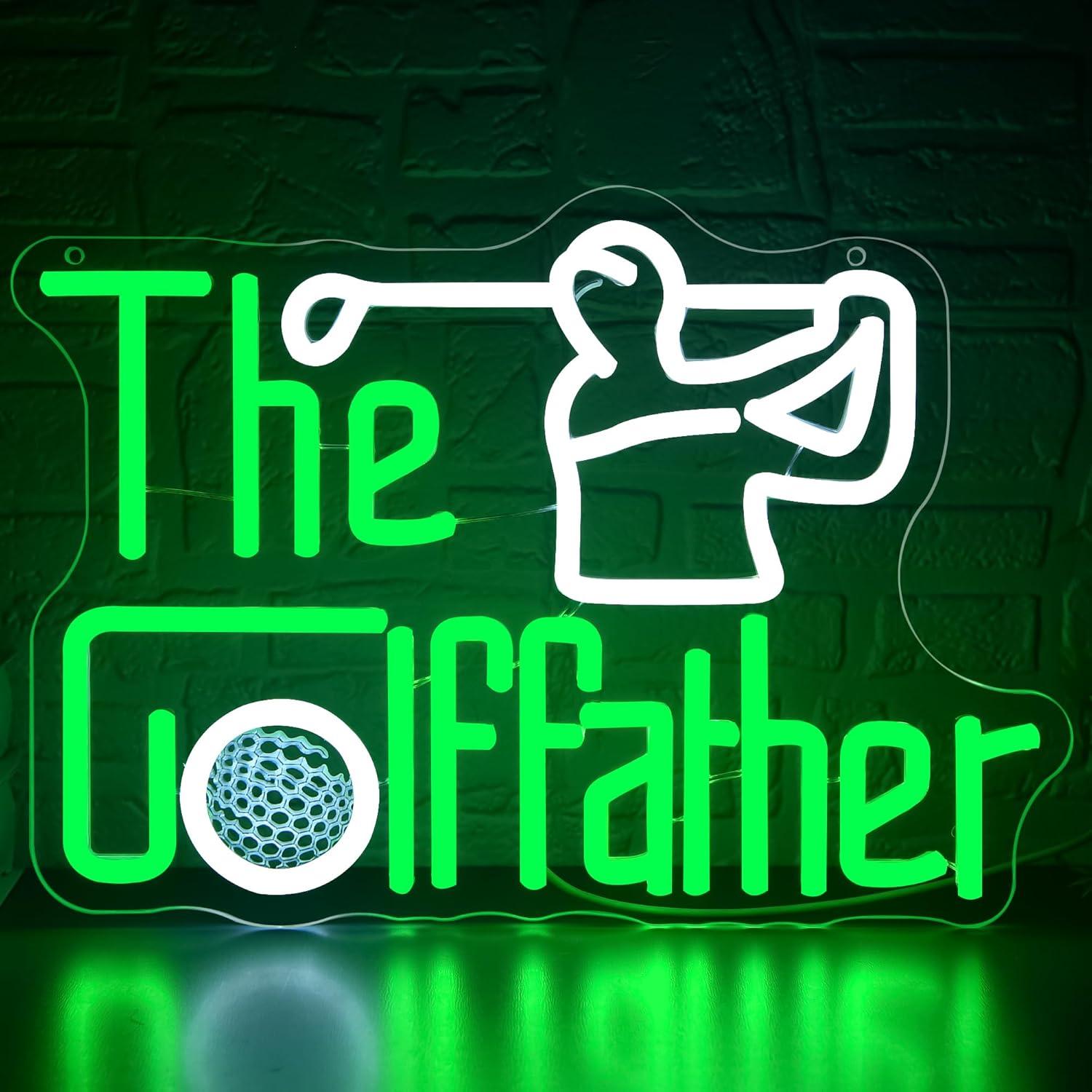 Golf Father Neon Sign USB Dimm - Led Lighting Wall Decor 评论和价格