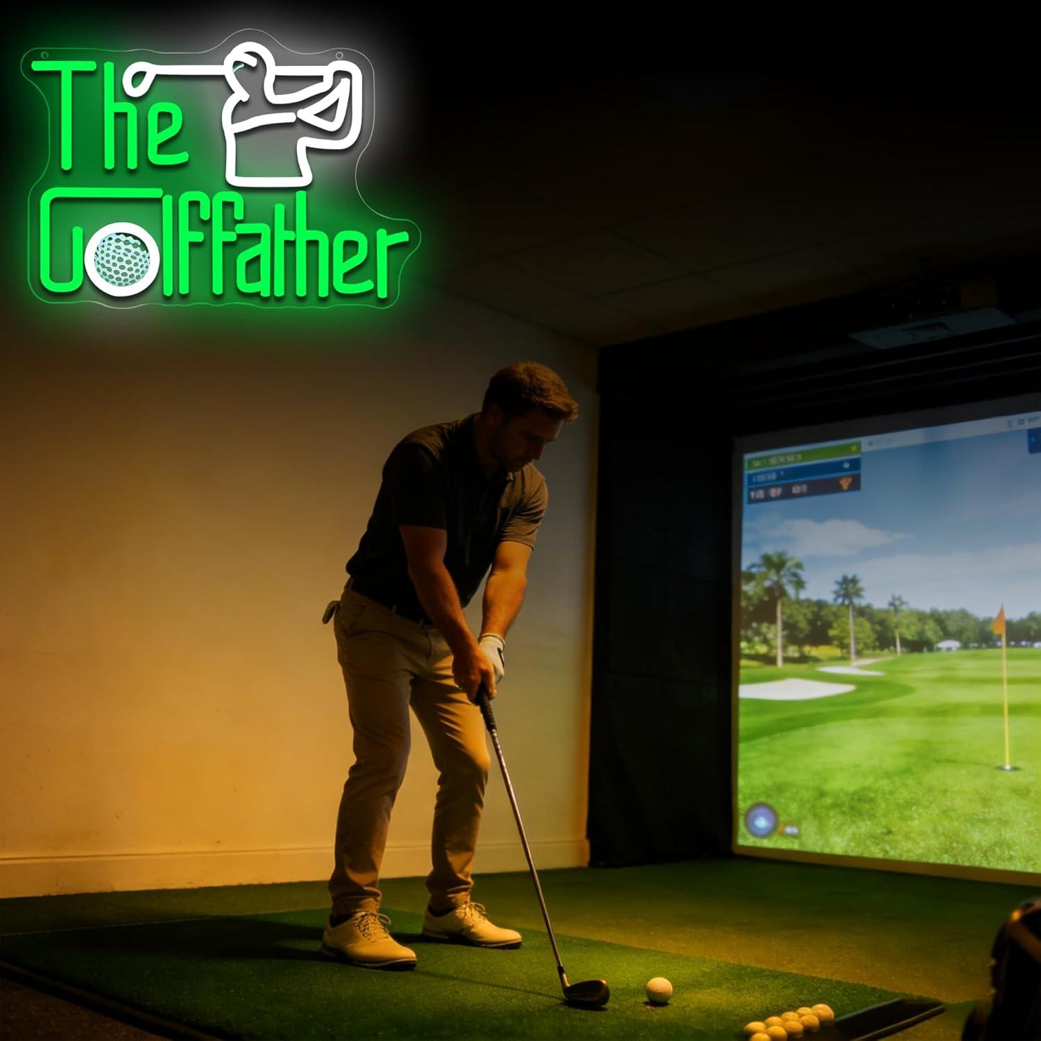 Golf Father Neon Sign USB Dimm - Led Lighting Wall Decor 评论和价格