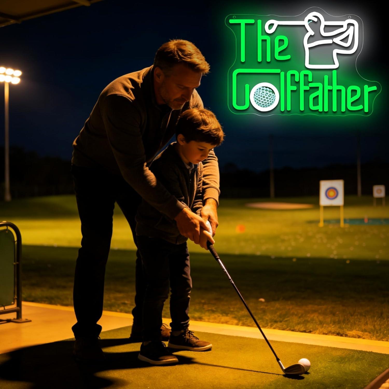 Golf Father Neon Sign USB Dimm - Led Lighting Wall Decor 评论和价格