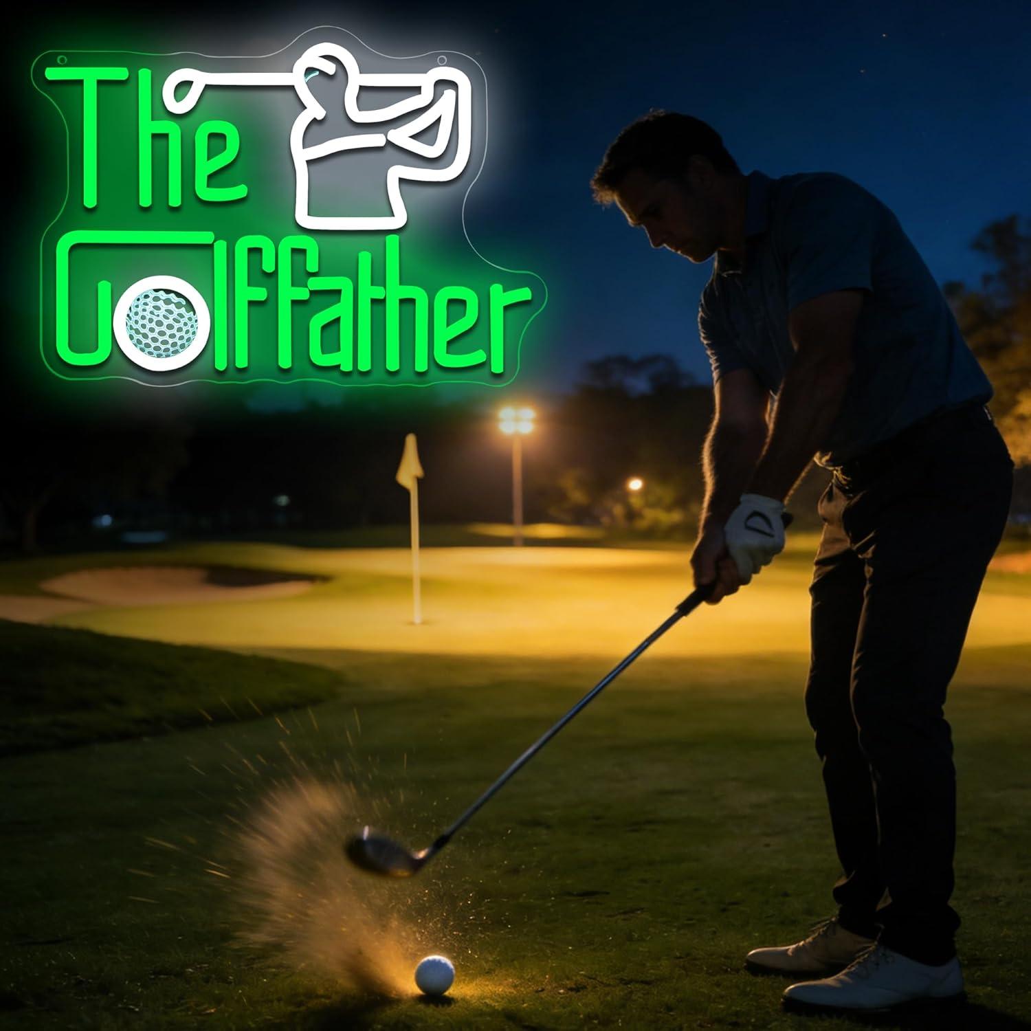 Golf Father Neon Sign USB Dimm - Led Lighting Wall Decor 评论和价格