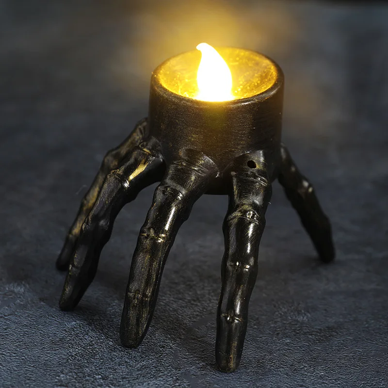 Halloween Break The Arm Skull  - Orange Lighting Decor 评论和价格