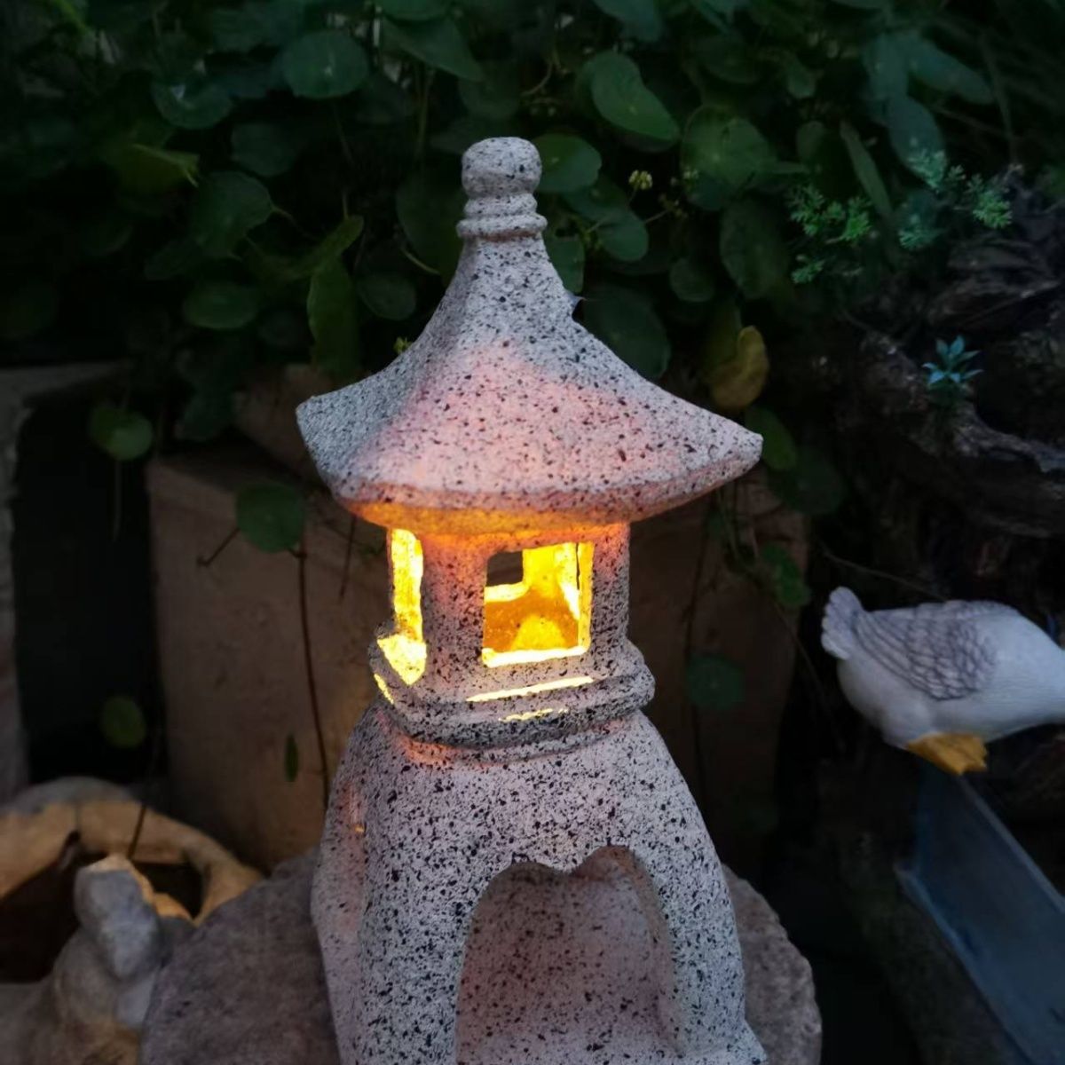 Pagoda Solar Decor Garden Ligh - Japanese Lighting Decor 评论和价格
