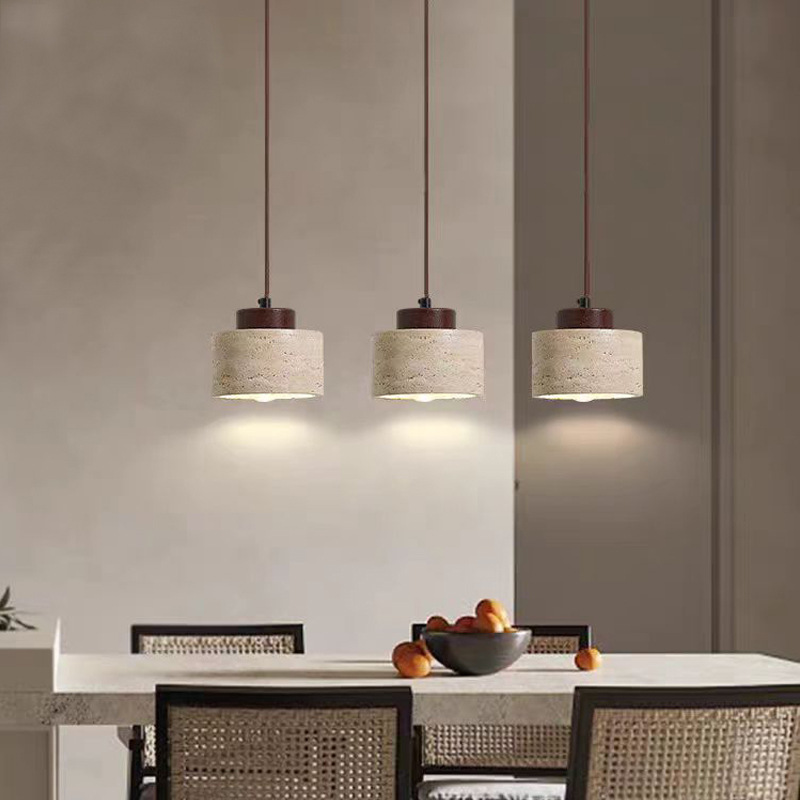 Natural Yellow Cave Stone Pend - Japanese Lighting Decor 评论和价格