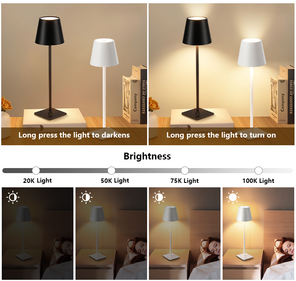 LED Rechargeable Desk Light Wi - Lighting Decorative 评论和价格