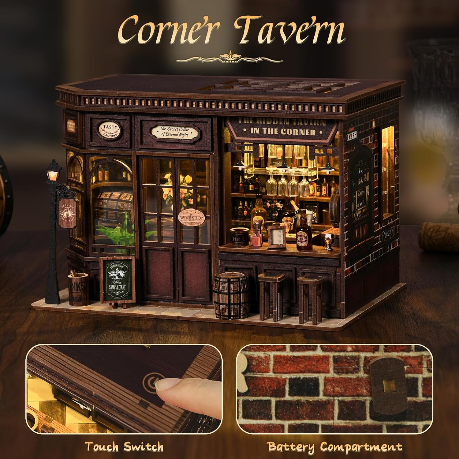DIY Assembly, DIY Mini House H - Lighting Home Decor Products 评论和价格